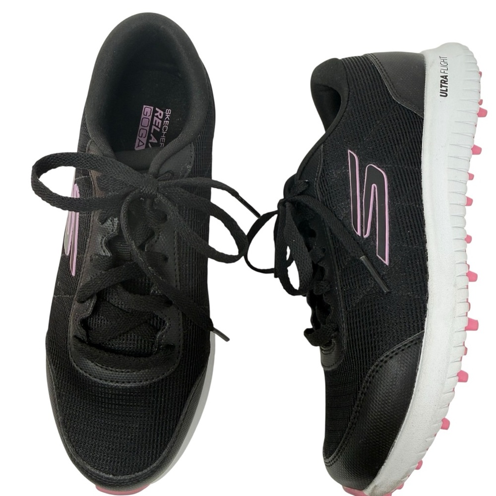New Skechers Women’s Size 6 Go Golf Performance Ultra Flight shoes Black New